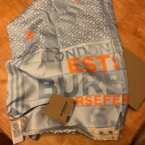 Brand New Burberry Silk Scarf